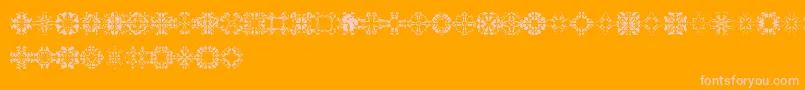 Abracadabra1 Font – Pink Fonts on Orange Background
