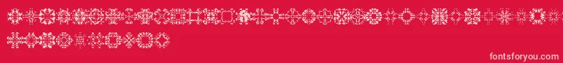 Abracadabra1 Font – Pink Fonts on Red Background