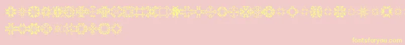 Abracadabra1 Font – Yellow Fonts on Pink Background