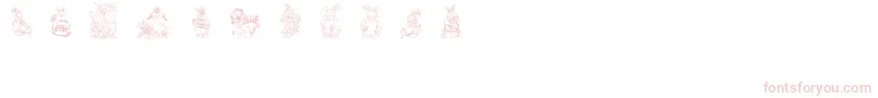 Babysbreatheaster Font – Pink Fonts on White Background