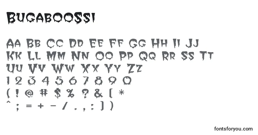 BugabooSsi-fontti – aakkoset, numerot, erikoismerkit