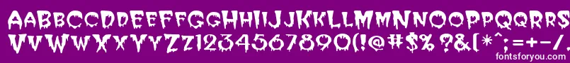 BugabooSsi Font – White Fonts on Purple Background