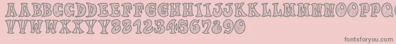 More about Woodys Font Woodys Font – Gray Fonts on Pink Background