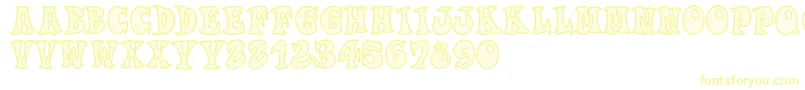 More about Woodys Font Woodys Font – Yellow Fonts on White Background