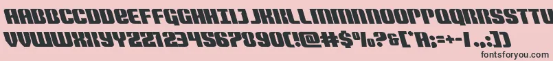 Nightwraithleft Font – Black Fonts on Pink Background