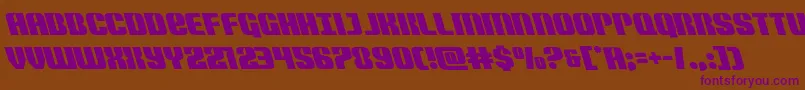 Nightwraithleft Font – Purple Fonts on Brown Background