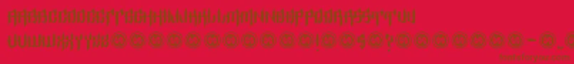 Police EpitaphRegular – polices brunes sur fond rouge