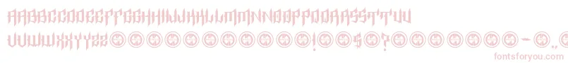 EpitaphRegular-Schriftart – Rosa Schriften auf weißem Hintergrund