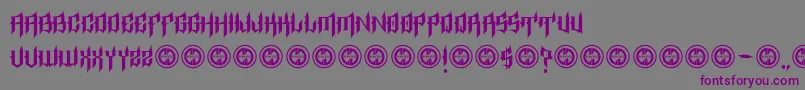 EpitaphRegular Font – Purple Fonts on Gray Background