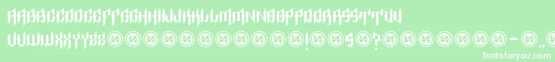 EpitaphRegular Font – White Fonts on Green Background