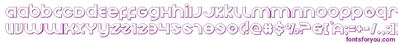 Echostationout Font – Purple Fonts on White Background