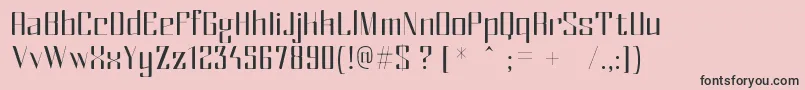 MexRegular Font – Black Fonts on Pink Background