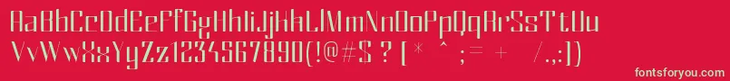 MexRegular-Schriftart – Grüne Schriften auf rotem Hintergrund