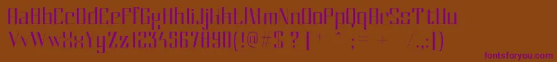 MexRegular Font – Purple Fonts on Brown Background