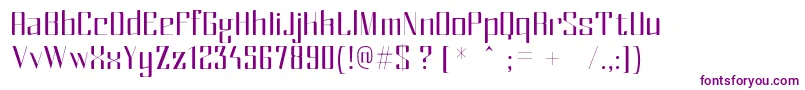 MexRegular Font – Purple Fonts on White Background