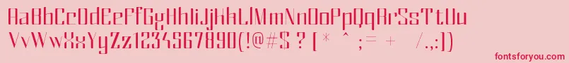 MexRegular Font – Red Fonts on Pink Background