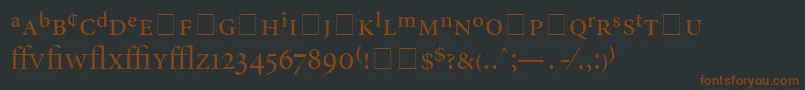AtlantixProDisplaySsiDisplayRegular Font – Brown Fonts on Black Background