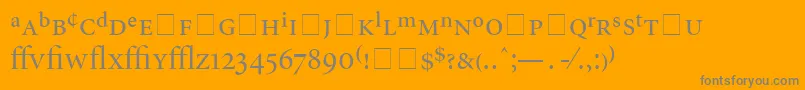 AtlantixProDisplaySsiDisplayRegular Font – Gray Fonts on Orange Background