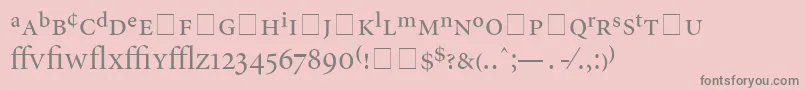 AtlantixProDisplaySsiDisplayRegular Font – Gray Fonts on Pink Background