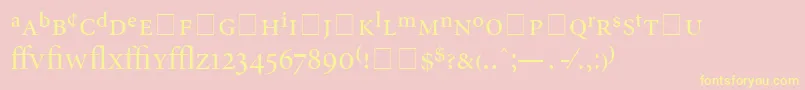 AtlantixProDisplaySsiDisplayRegular Font – Yellow Fonts on Pink Background