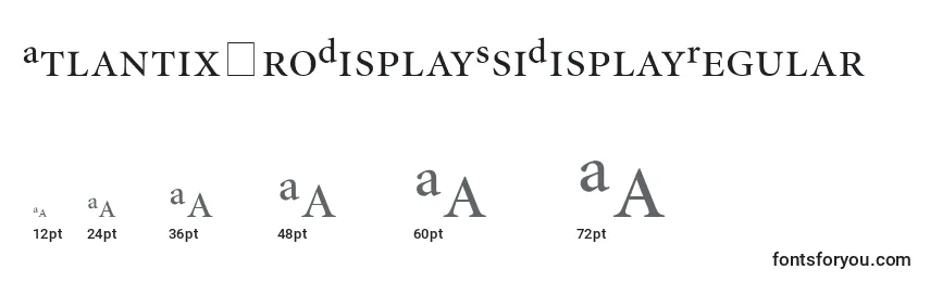 AtlantixProDisplaySsiDisplayRegular Font Sizes