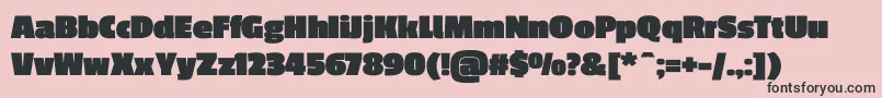 PassiononeBlack Font – Black Fonts on Pink Background