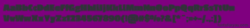 PassiononeBlack Font – Black Fonts on Purple Background