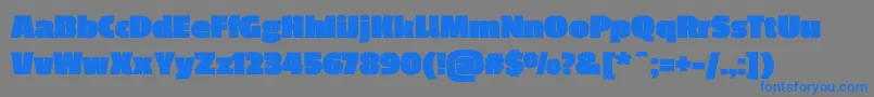 PassiononeBlack Font – Blue Fonts on Gray Background