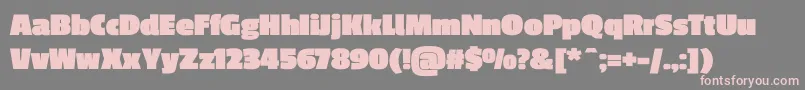 PassiononeBlack Font – Pink Fonts on Gray Background
