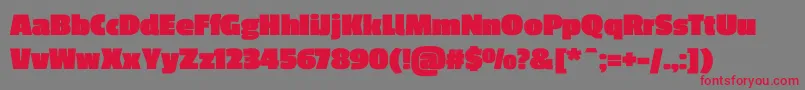 PassiononeBlack Font – Red Fonts on Gray Background
