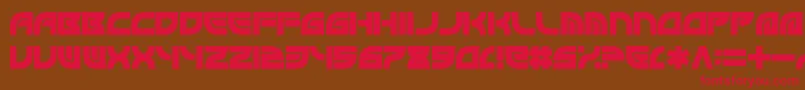 Byron Font – Red Fonts on Brown Background