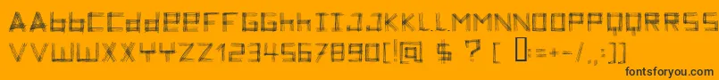 ZoeTheZebra Font – Black Fonts on Orange Background