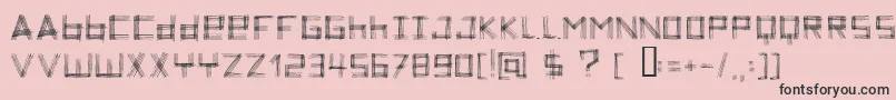 ZoeTheZebra Font – Black Fonts on Pink Background