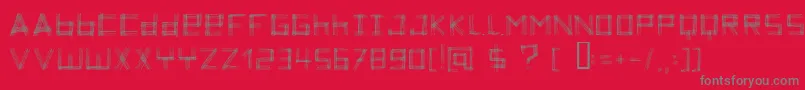 ZoeTheZebra Font – Gray Fonts on Red Background