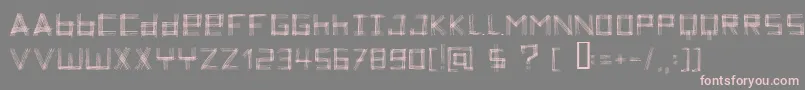 ZoeTheZebra Font – Pink Fonts on Gray Background