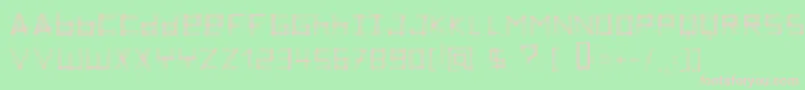ZoeTheZebra Font – Pink Fonts on Green Background