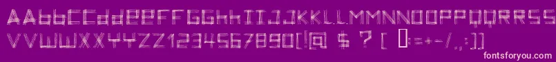 ZoeTheZebra Font – Pink Fonts on Purple Background