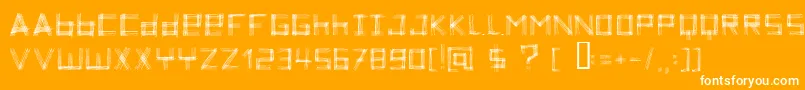 ZoeTheZebra Font – White Fonts on Orange Background