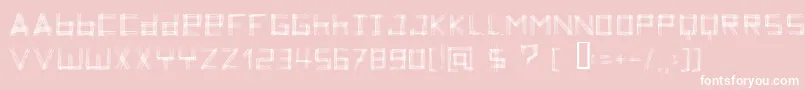 ZoeTheZebra Font – White Fonts on Pink Background