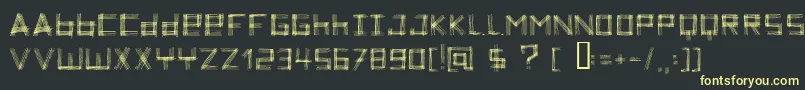 ZoeTheZebra Font – Yellow Fonts on Black Background