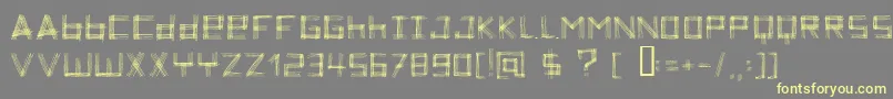 ZoeTheZebra Font – Yellow Fonts on Gray Background