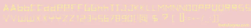 ZoeTheZebra Font – Yellow Fonts on Pink Background