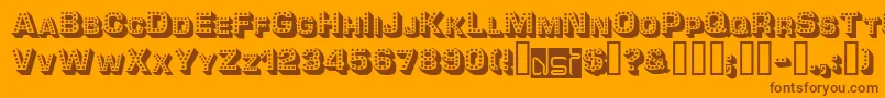 Tonight Font – Brown Fonts on Orange Background