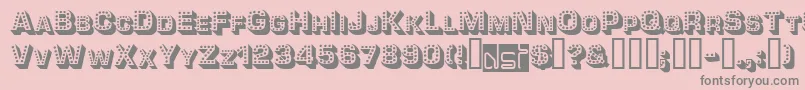 Tonight Font – Gray Fonts on Pink Background