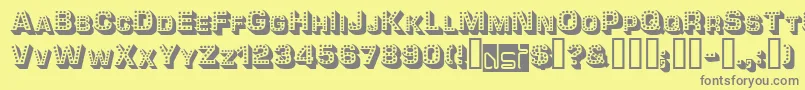 Tonight Font – Gray Fonts on Yellow Background