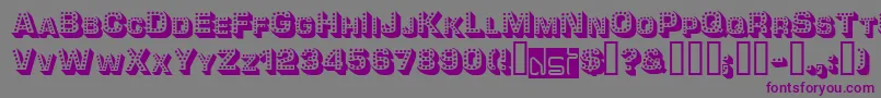 Tonight Font – Purple Fonts on Gray Background