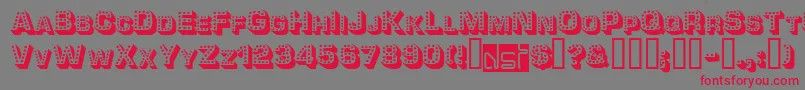 Tonight Font – Red Fonts on Gray Background