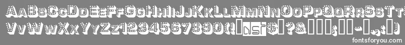 Tonight Font – White Fonts on Gray Background