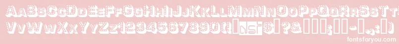 Tonight Font – White Fonts on Pink Background