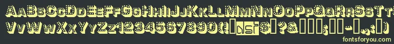 Tonight Font – Yellow Fonts on Black Background